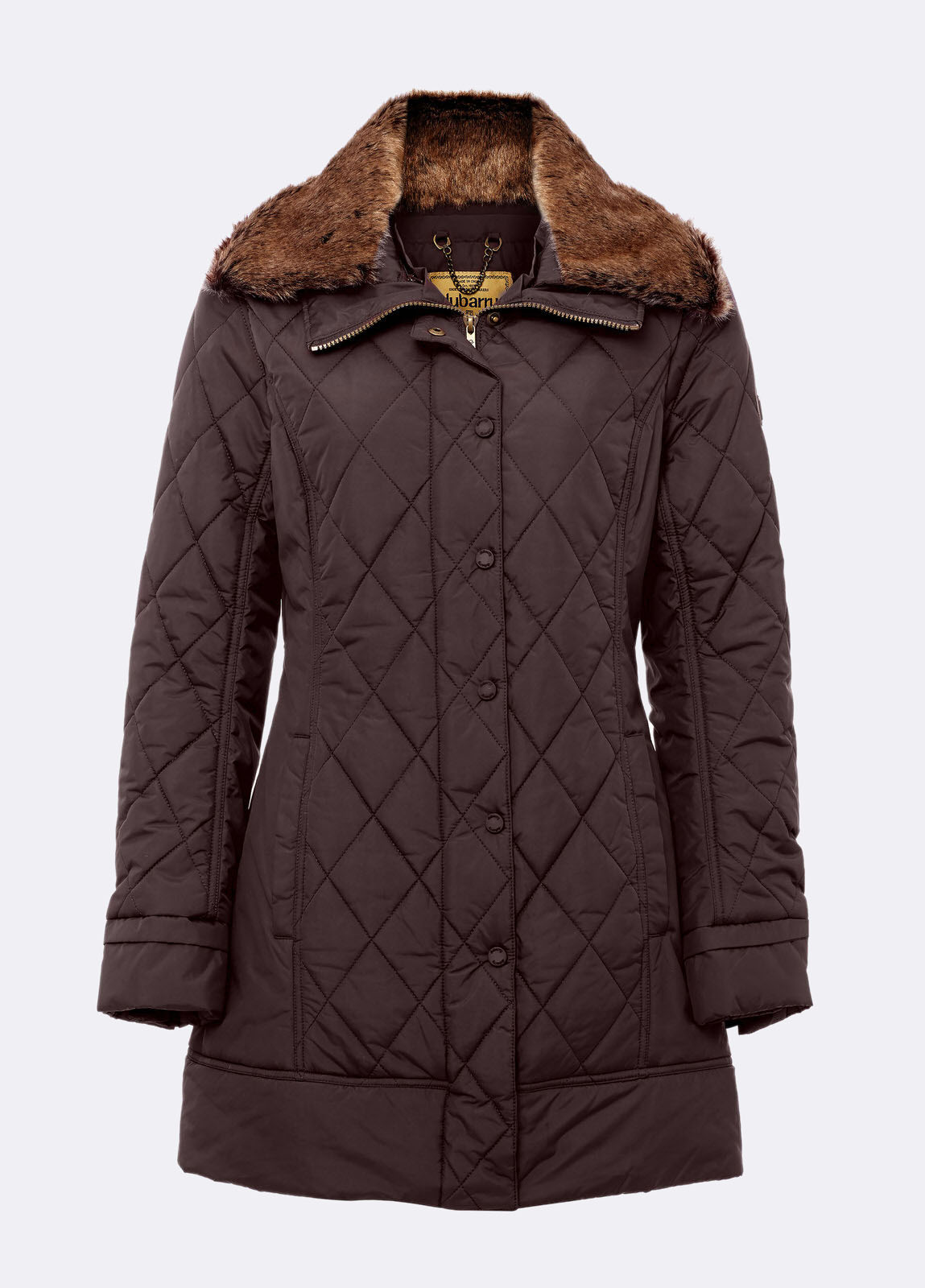 Kenmare Quilted Coat - Coffee Bean