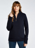 Morrisey Zip Neck Sweater - Navy