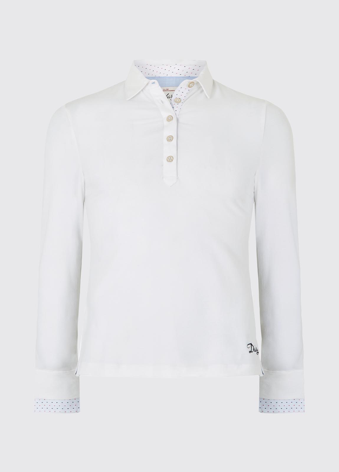 Barna Jersey Knit Top - White