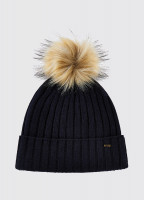 Curlew Knitted Hat with bobble - Navy
