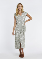 Wildfire Sleeveless Printed Dress - Pesto