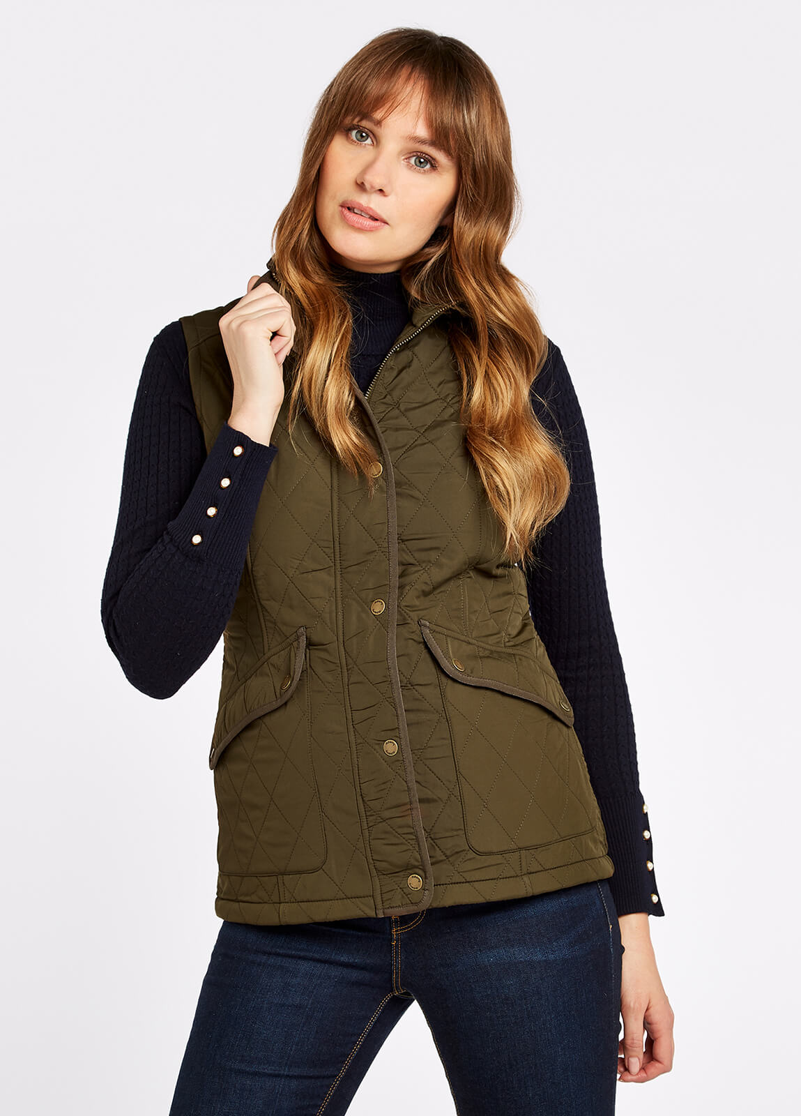 Clonmel Quilted Gilet - Olive