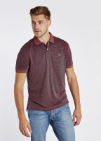 Mullaghmore Striped Polo - Ruby