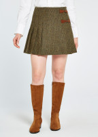 Blossom Tweed Skirt - Heath