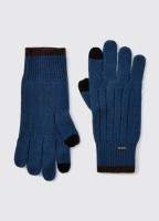 Marsh Knitted Gloves - Peacock Blue