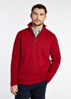 Feeney Zip Neck Sweater - Cardinal