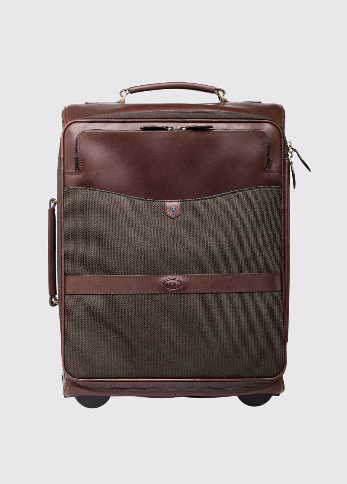 Gulliver Leather Carry On Case - Olive