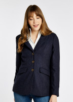 Darkhedge Tweed Jacket - Navy - Size EU36