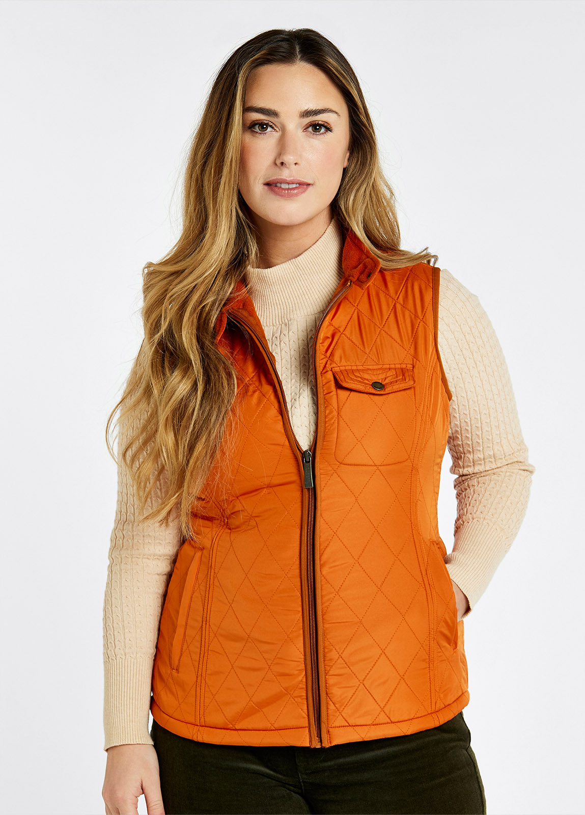Rathdown Quilted Gilet - Cayenne