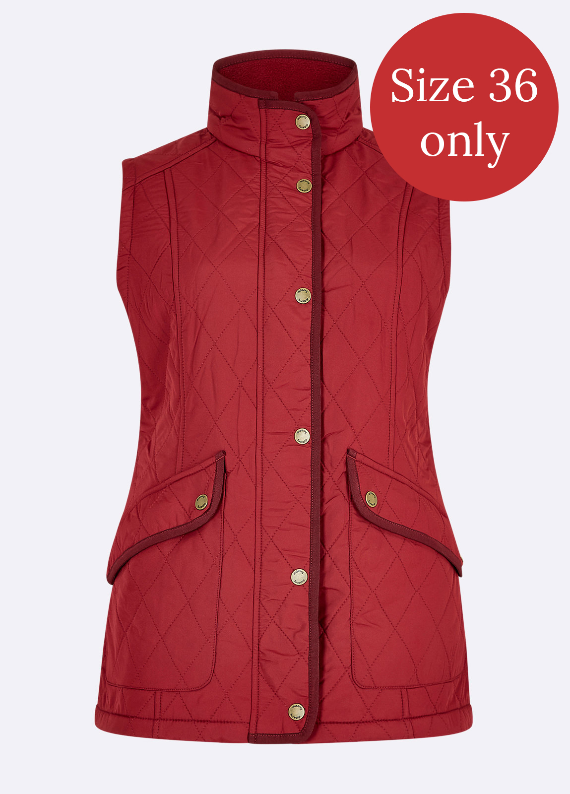 Clonmel Quilted Gilet - Ruby