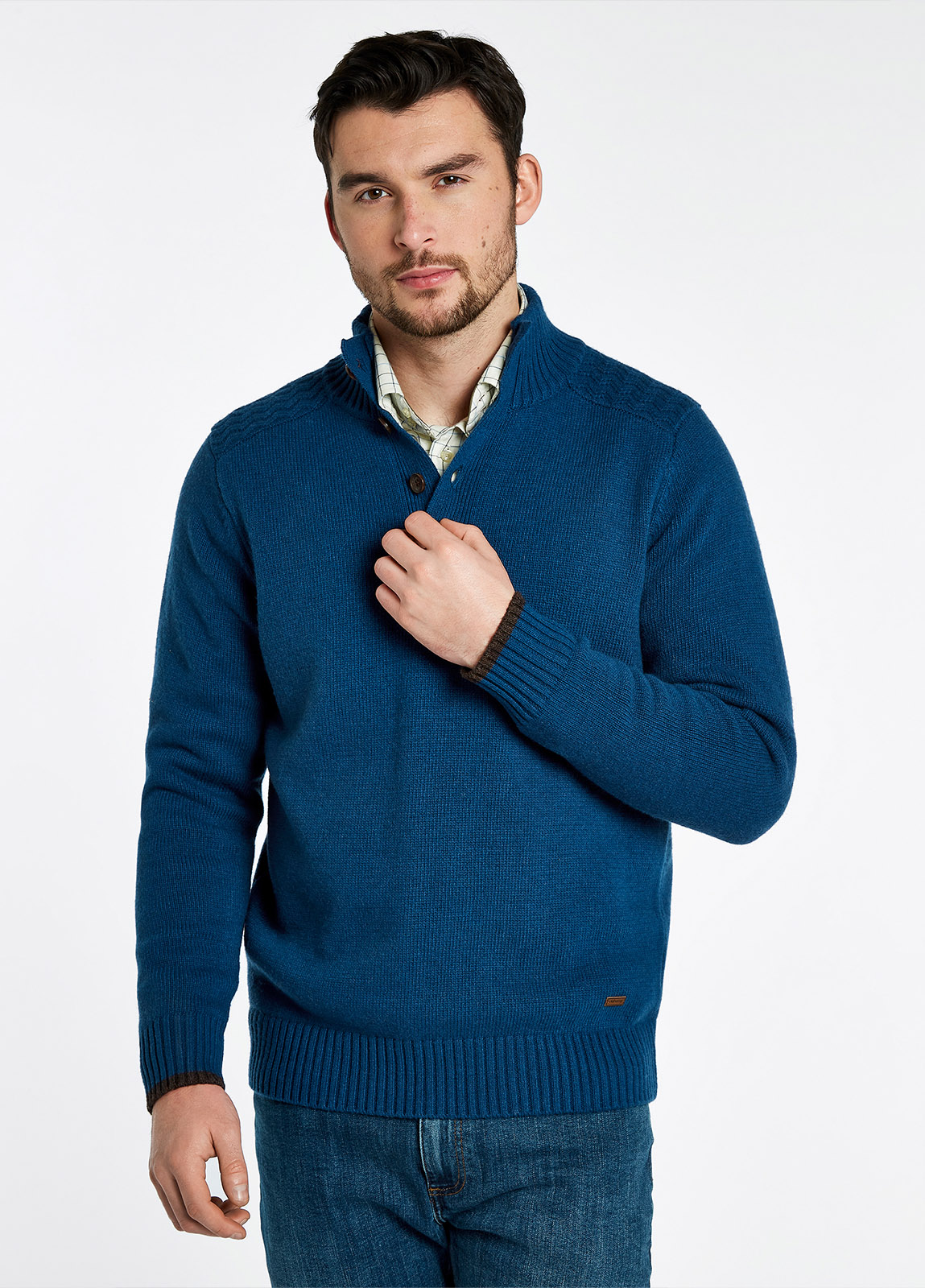 Parkplace Knitted Sweater - Peacock Blue