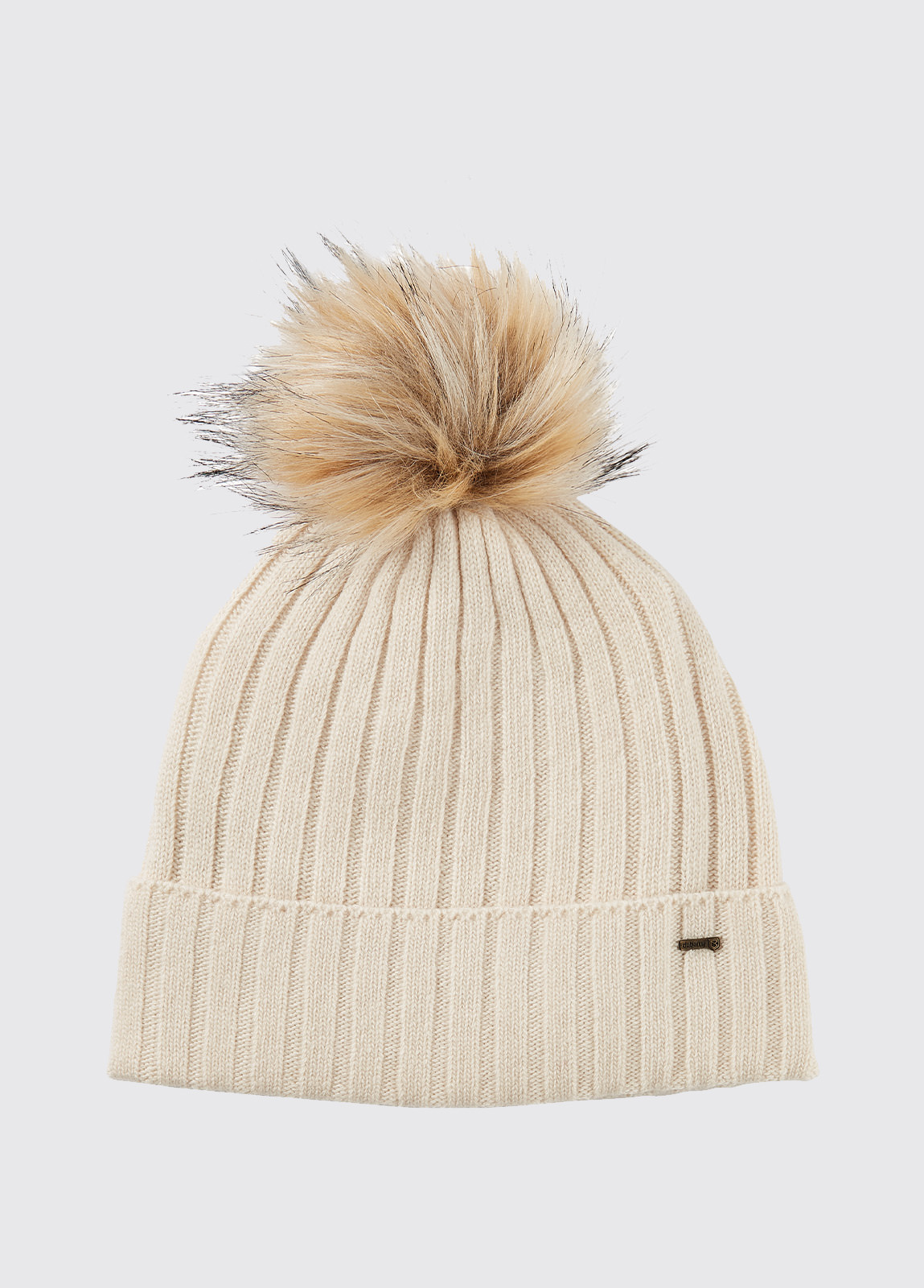 Curlew Knitted Hat with bobble - Chalk