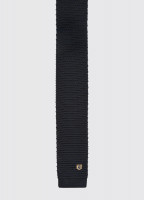 Knockroe Knitted Silk Tie - Navy