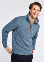 Portnahinch Knitted Sweater - Slate Blue