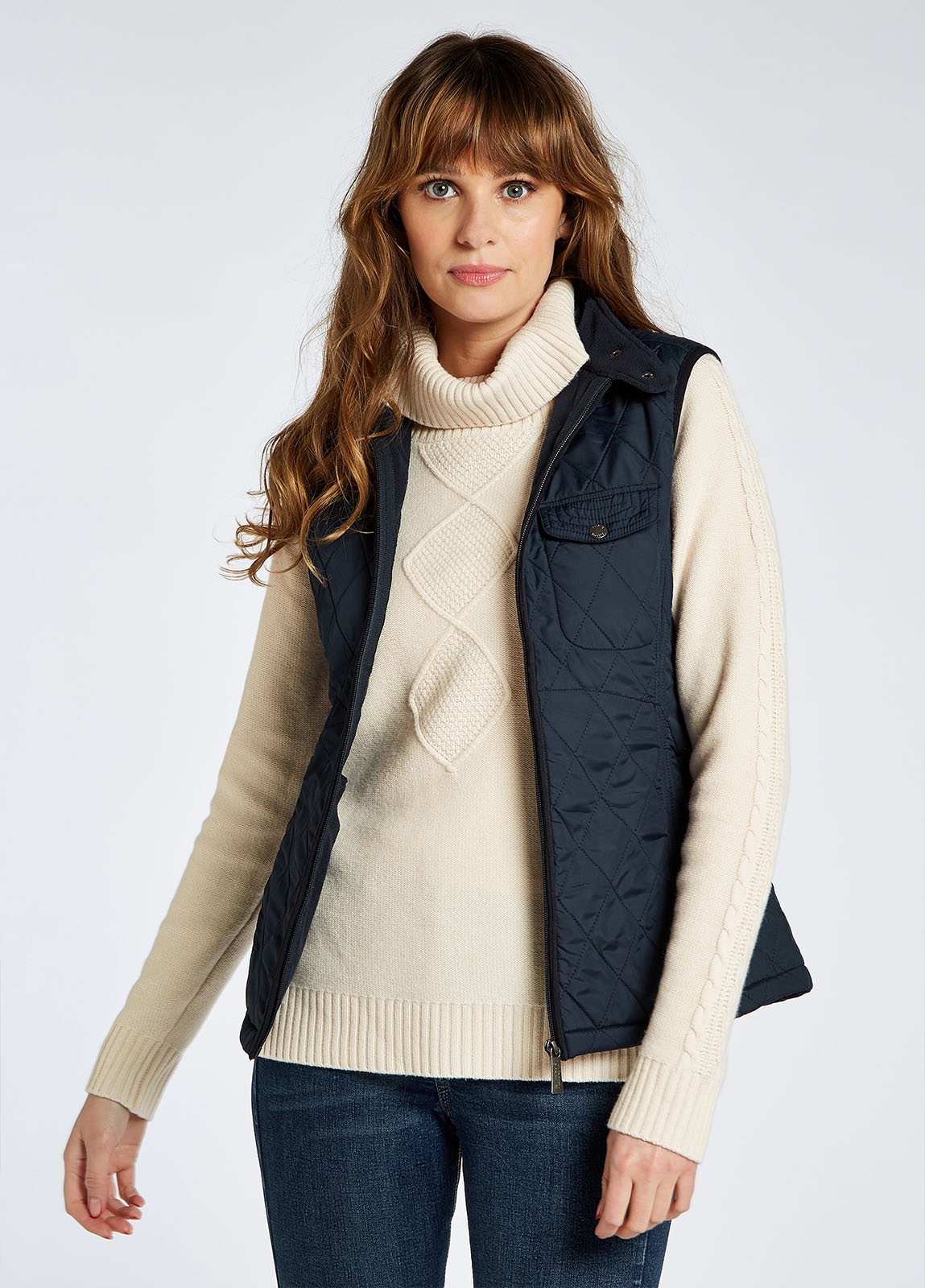 Rathdown Quilted Gilet - Navy