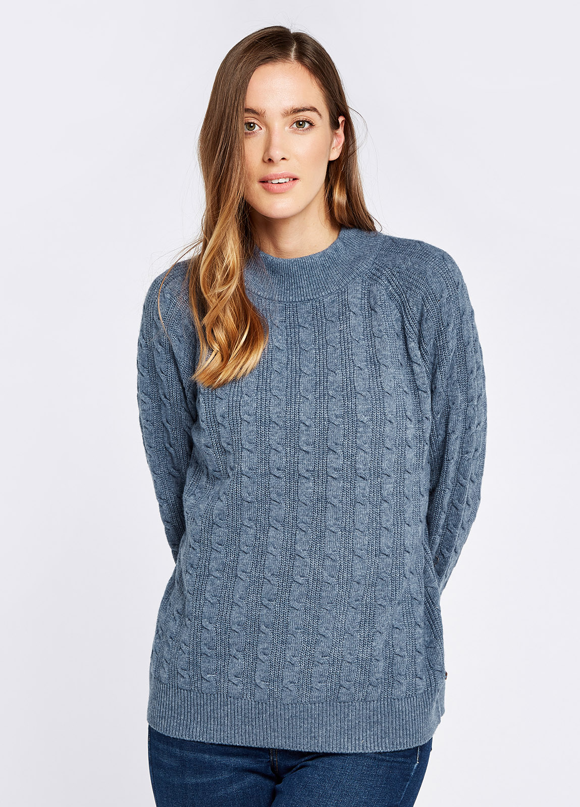 Tallanstown Knitted Sweater - Slate Blue