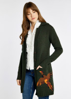 Dromore Knitted Cardigan - Olive