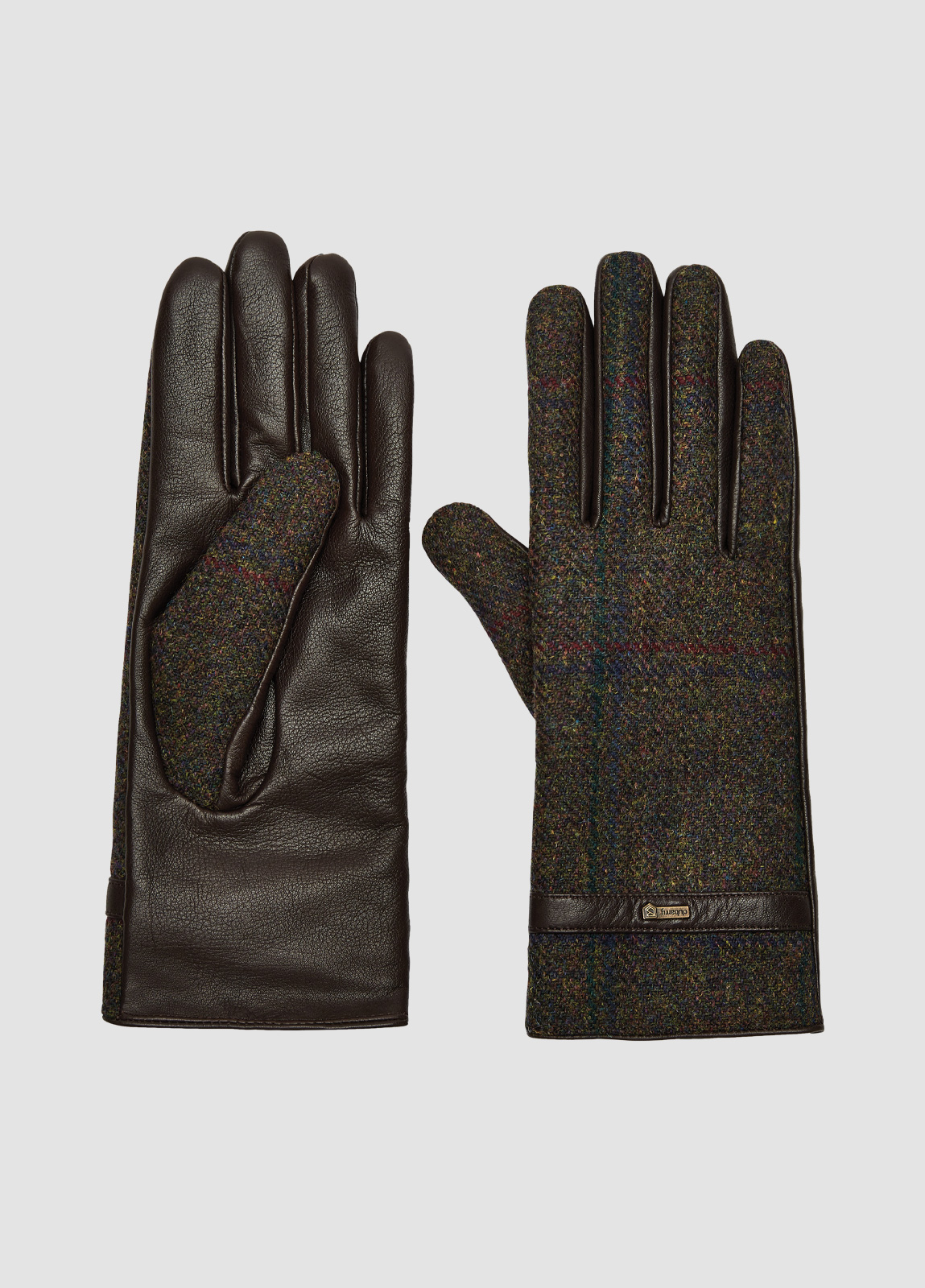 Ballycastle Tweed Leather Gloves - Hemlock