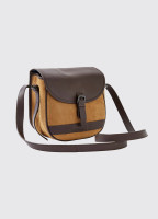 Clara Leather Brown Saddle bag