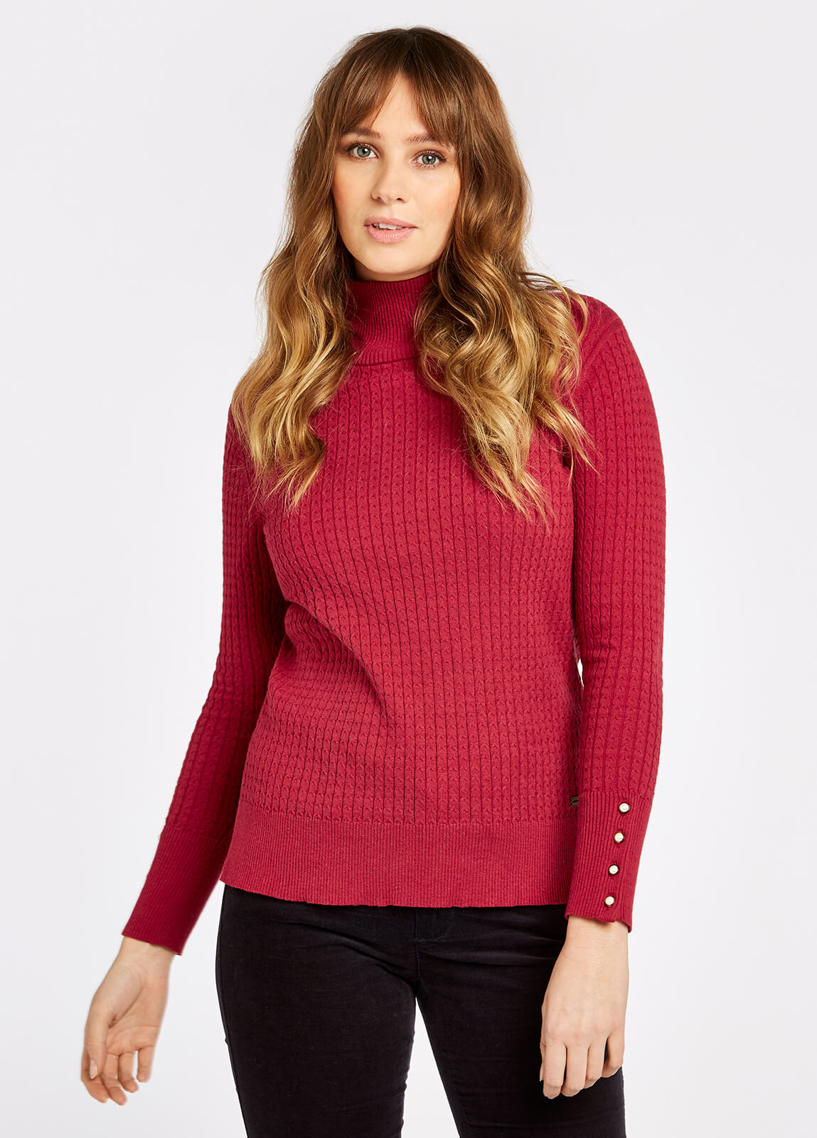 Brennan Knitted Sweater - Ruby