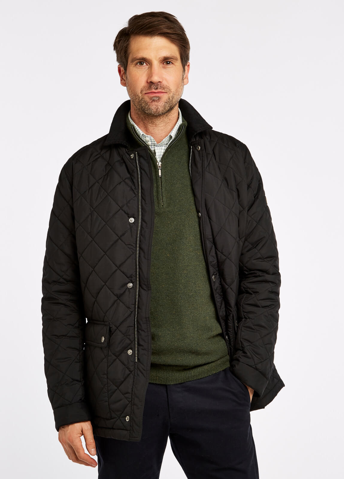 Adare_Quilted_Jacket_Black_on_model