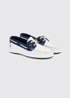 Marbella Deck Shoe - White/Navy