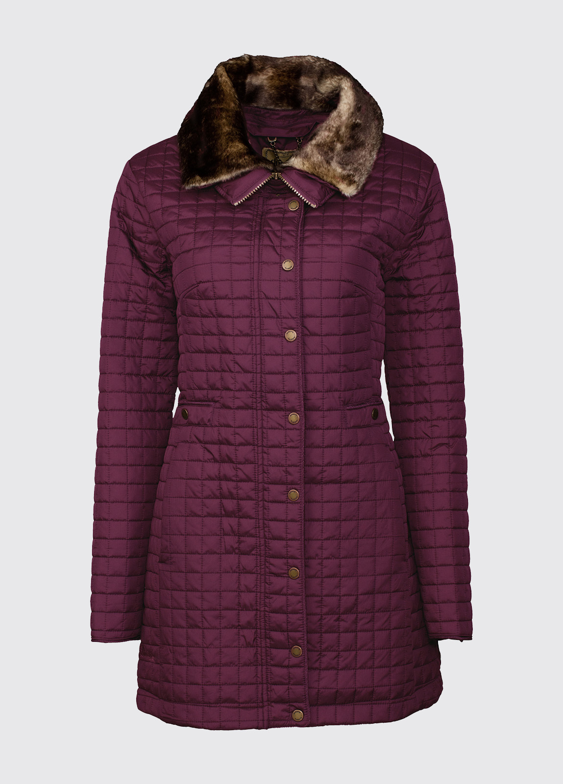 Abbey Women's Quilted Jacket - Malbec