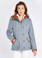 Bracken Tweed Coat - Blue Heather