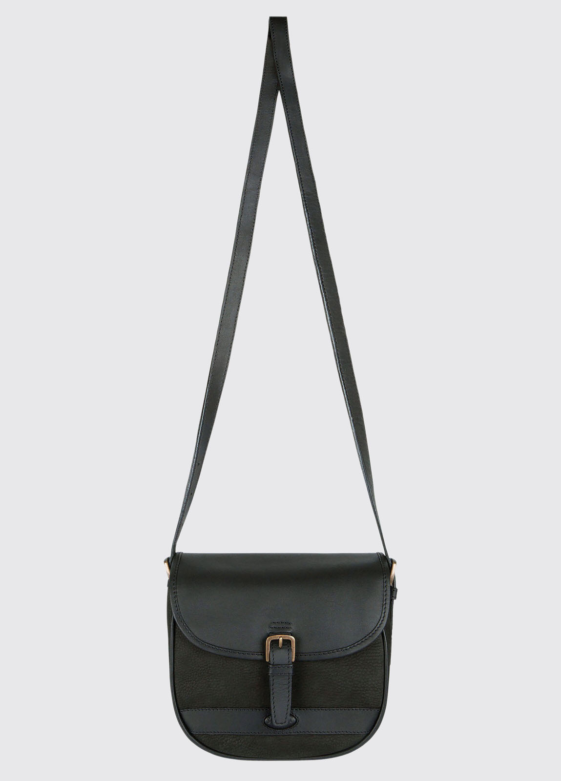 Clara Leather Saddle bag - Black