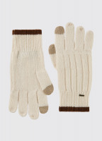 Marsh Knitted Gloves - Chalk