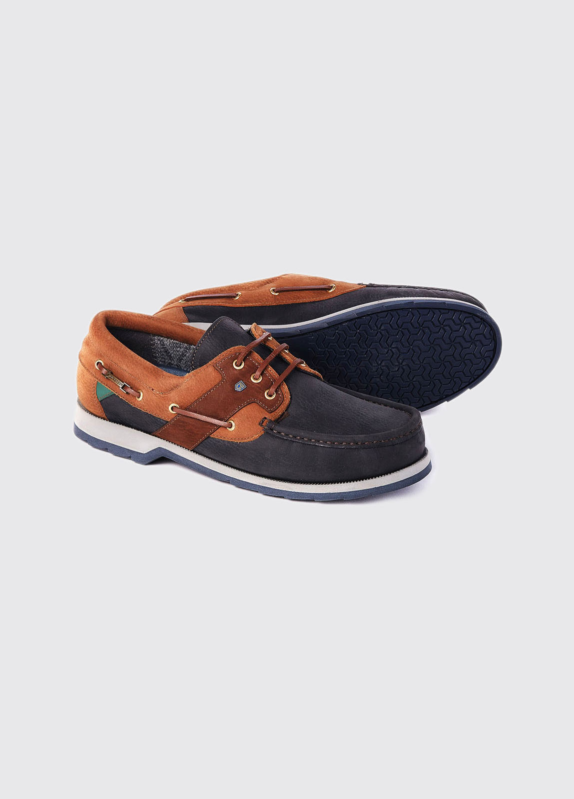 Irreplaceable Do Stræbe Clipper Navy/Brown Deck Shoes | Dubarry IE