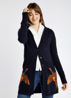 Dromore Knitted Cardigan - Navy