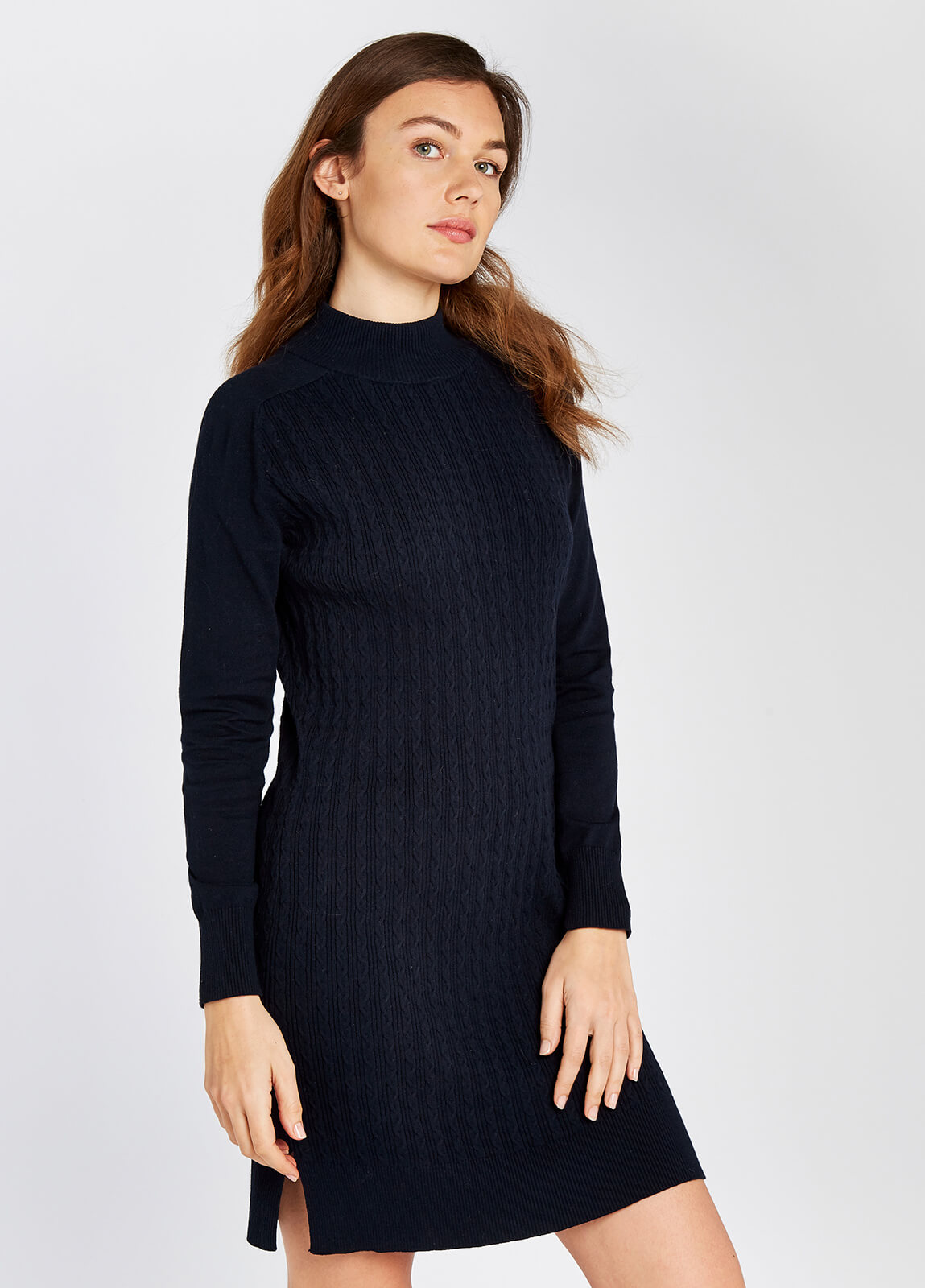 McDonnell Knitted Sweater Dress - Navy