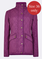Bettystown Quilted Coat - Berry
