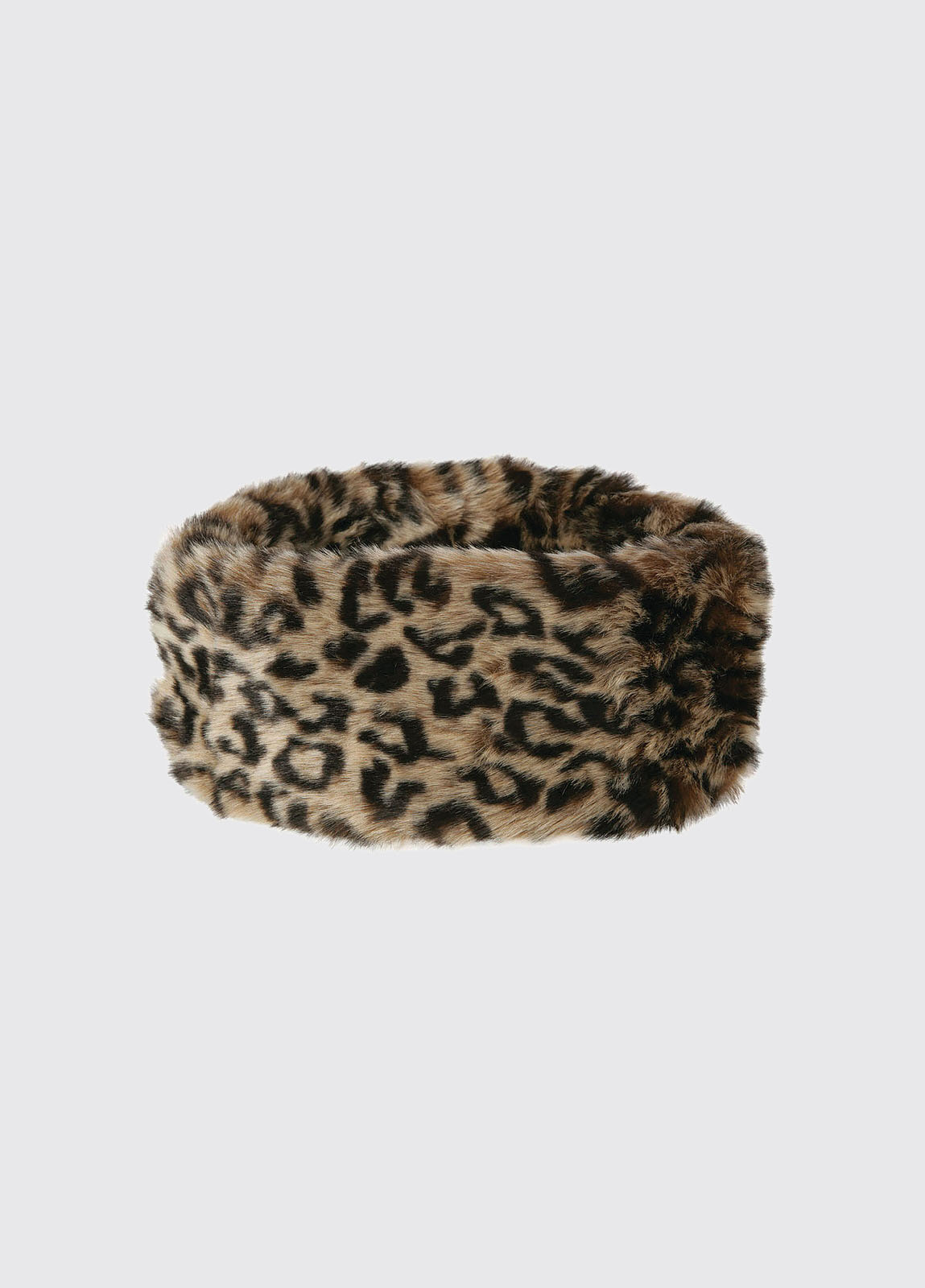 Faux Fur Headband - Leopard