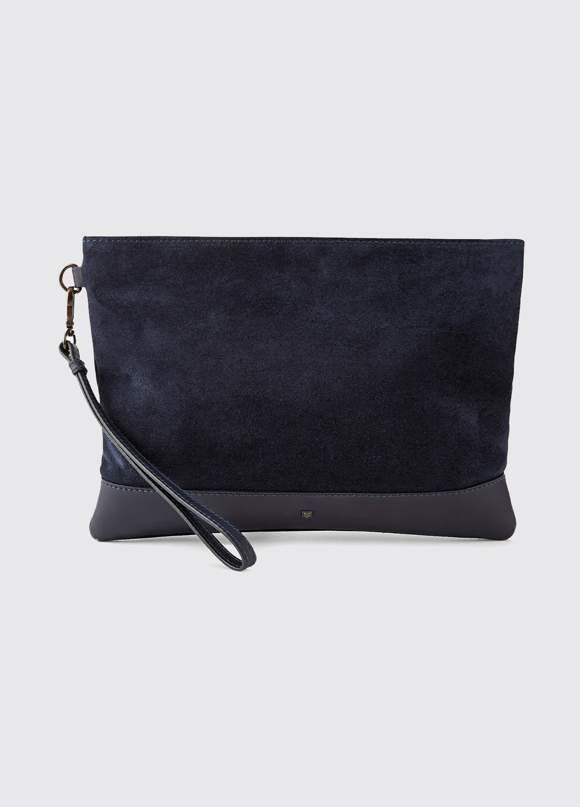 Millymount Suede Clutch - French Navy