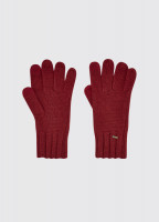 Hayes Knitted Gloves - Ruby