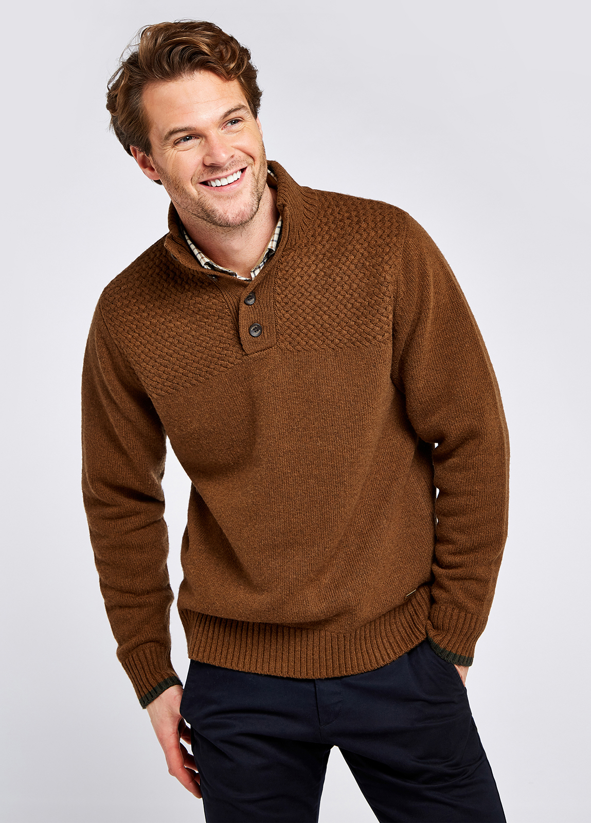 Roundwood Knitted Sweater - Nutmeg