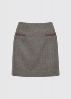 Clover Tweed Mini Skirt - Moss