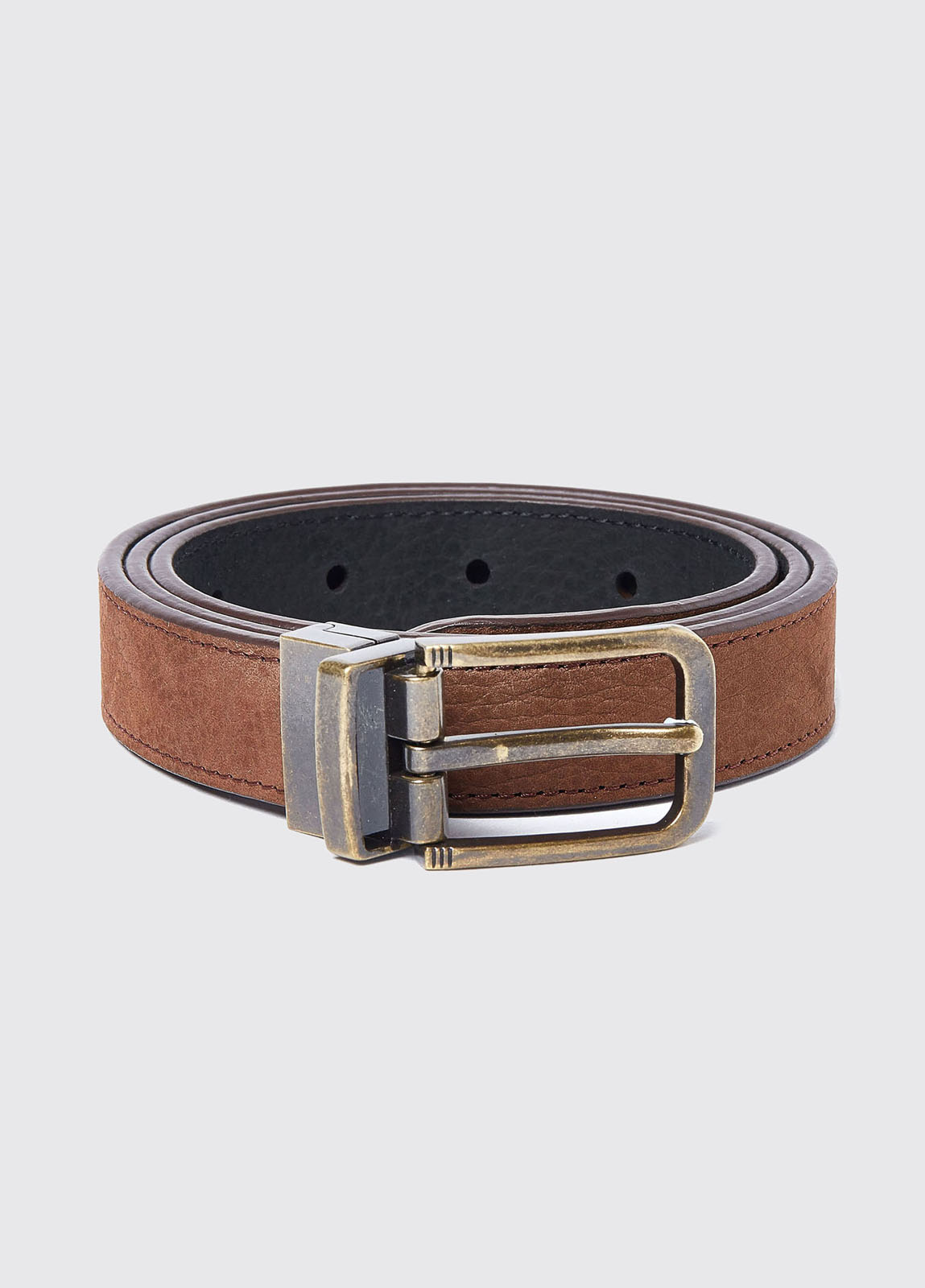Foynes Leather Belt - Walnut