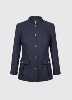 Malahide Women's Linen Jacket - Navy
