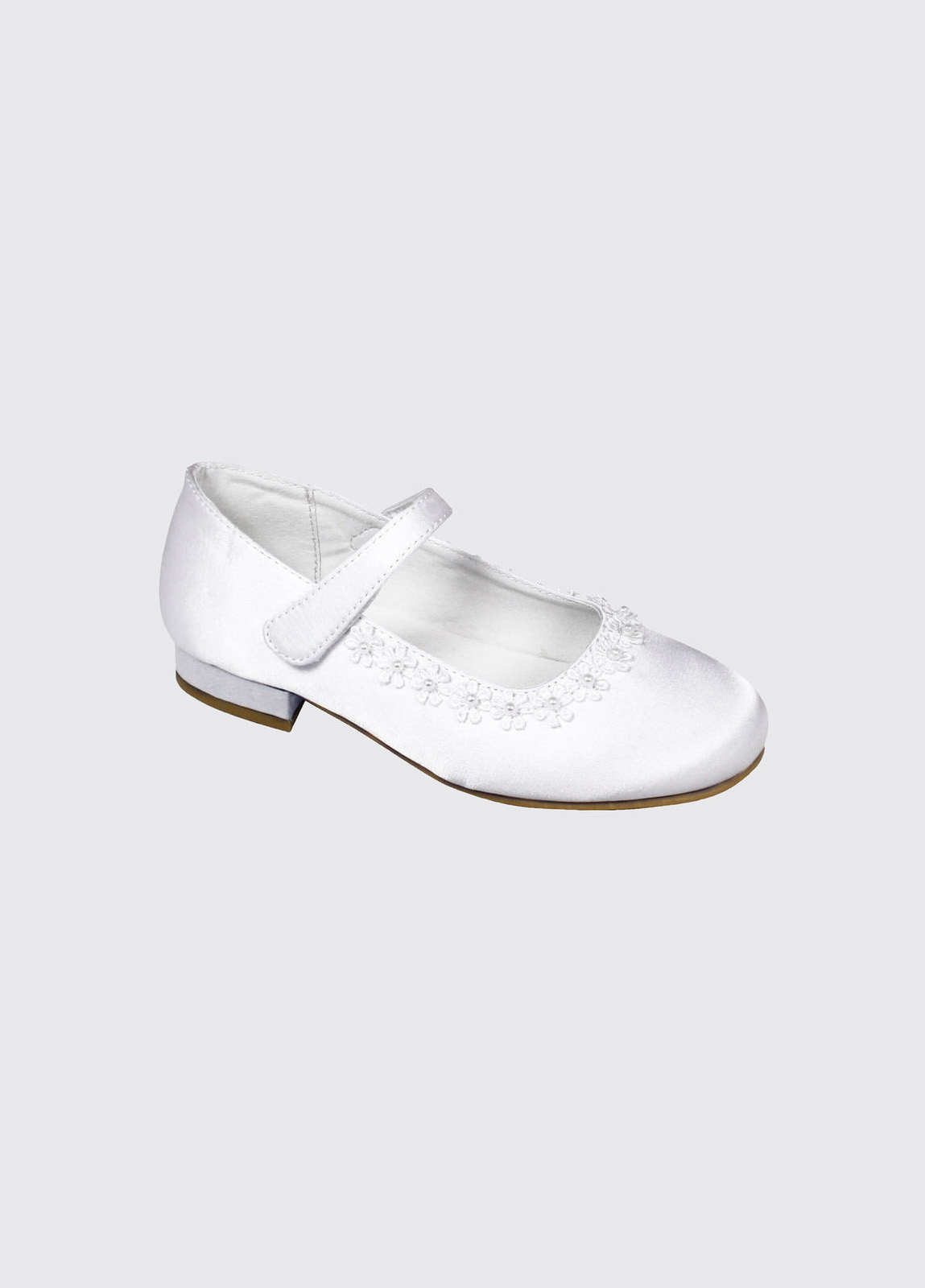 Vivienne Communion Shoe - White Satin